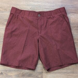 Swiss Tech Golf Outdoor Burgundy Shorts W/ Comfort Waistband & Belt Loops Sze 38